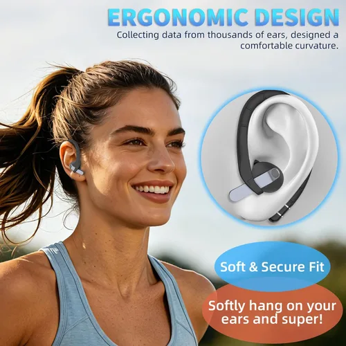 Vista 4 de Ganchos antideslizantes para las orejas para Samsung Galaxy Buds 4 Pro y Galaxy Buds 4 (2026), ajuste cómodo Deportes antipérdida Ganchos