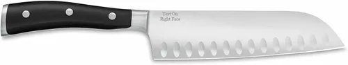 Vista 3 de Wusthof Classic Ikon - Juego de 2 cuchillos asiáticos - Grabado personalizado de cuchillo Santoku disponible