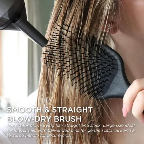 Vista 3 de Denman Gentle Paddle Hairbrush for Comfortable Detangling, Blowdrying and Styling