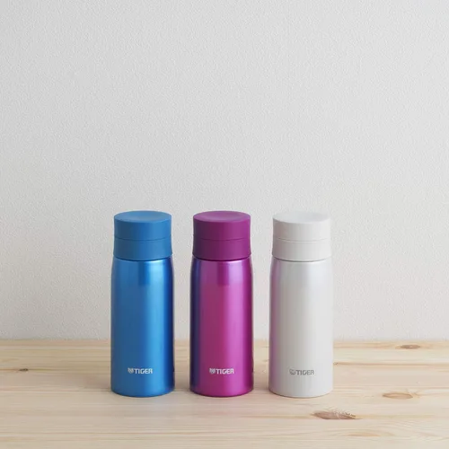 Vista 2 de Tiger Thermos Bottle MCY-A035PS Mug Bottle, Rose Pink, 11.8 fl oz (350 ml)