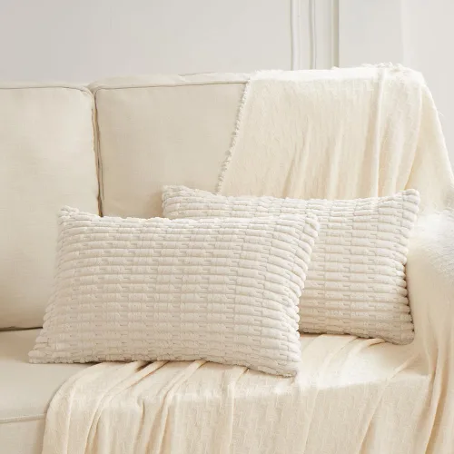 Vista 175 de Fancy Homi Paquete de 2 fundas de almohada decorativas color verde azulado de 18 x 18 pulgadas para sala de estar, sofá, cama, sofá, rústico