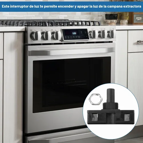 Vista 7 de Interruptor de luz de lámpara de campana extractora para GE WB24X10130 AP3754330 PS953546