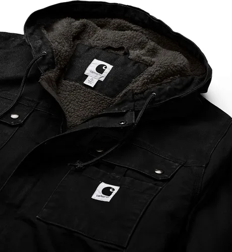 Vista 4 de Carhartt - Chaqueta con forro de sherpa prelavado y ajuste suelto para hombre