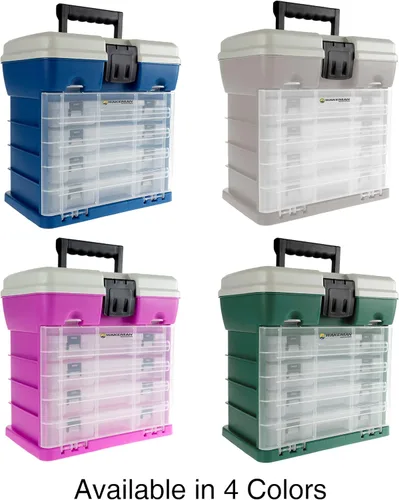 Vista 5 de Wakeman - Organizador de caja de aparejos de plástico duradero y suministros para manualidades