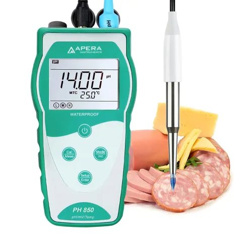 Vista 9 de Apera Instruments Value Series PH850-MS Kit de medidor de pH portátil para muestras pequeñas y tubos de ensayo