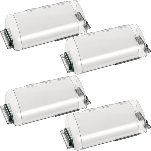 Vista 7 de Paquete de 2 deflectores de ventilación ajustables, deflector transparente de 9 a 15 pulgadas para registros de techo, piso, pared lateral (2)