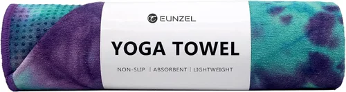 Vista 9 de Eunzel Toalla de yoga caliente – Toalla de microfibra antideslizante para esterilla de yoga con punto de agarre absorbente de sudor, toalla