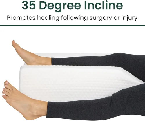 Vista 5 de Xtra-Comfort Almohada de elevación de piernas: cuña de pierna para rodilla, hinchazón, elevación, después de la cirugía imprescindible – Post