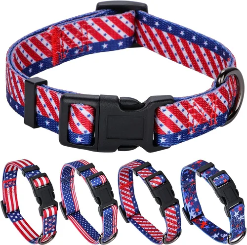 Vista 14 de Rhea Rose Collar de perro para perros pequeños con patrón floral para hembras y perros, talla S