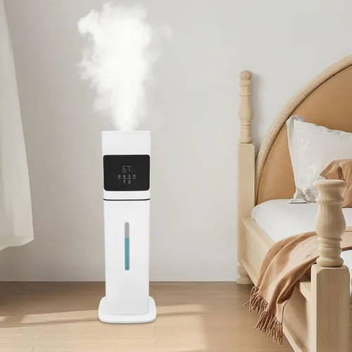 Vista 3 de Humidificadores inteligentes de 8L para dormitorio, humidificador de habitación grande con control remoto, 3 modos de niebla, fácil llenado