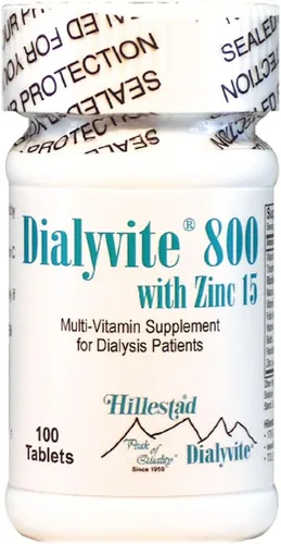 Vista 2 de Dialyvite 800 con Zinc 15 mg. - 100 Tabs (Suplemento Renal)