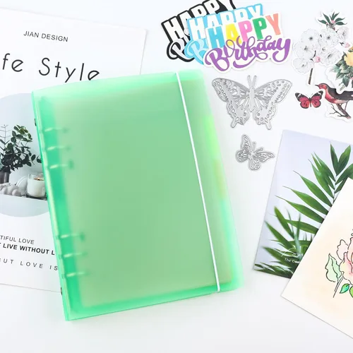 Vista 23 de BAOFALI 10PCS A5 Size Dividers for 6 Ring Binder,with Reinforced Edge and 10 Tabs,Paper Index Divider Category Page Tab Indexing Cards Die and Stamp