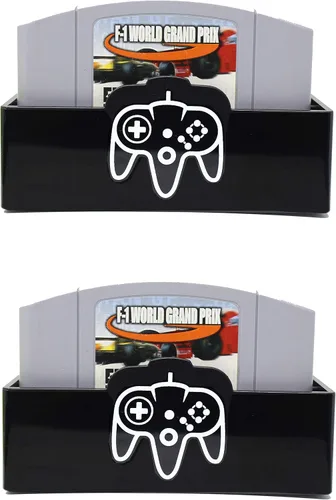 Skywin Almacenamiento para juegos N64 soporte para juegos N64 que se adapta y organiza cartuchos N64 diseño simple y elegante para mostrar tu