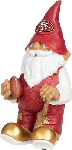 Vista 2 de NFL Resin 11.5" Team Logo Outdoor Garden Statue Gnome