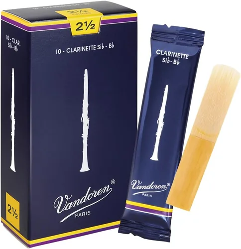 Vista 9 de Vandoren CR101 Bb lengüetas tradicionales para clarinete con resistencia 1; Caja de 10