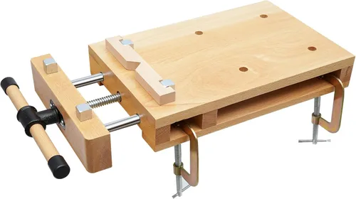 Tornillo de banco para carpintería - Tornillo de madera dura para banco de trabajo con 4 perrillos de banco y 2 clips, kit de tornillos de banco de