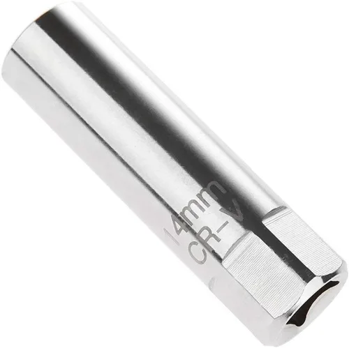 Meriton Enchufe de bujía de pared delgada de 0.551 in y 12 puntos, herramienta de extracción de 3/8 pulgadas compatible con BMW, MINI, Nissan,
