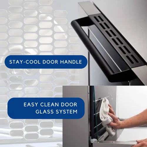 Vista 5 de Moffat Turbofan Horno de convección eléctrico de encimera de tamaño medio, cubierta individual, control manual, 208V/50/60/1ph