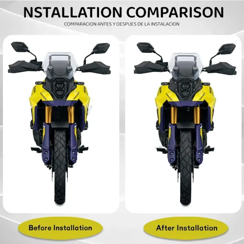 Vista 2 de Para V-STROM 800DE 2023 2024 nuevo protector de luz de cabeza de motocicleta protector de la parrilla de protección (transparente)