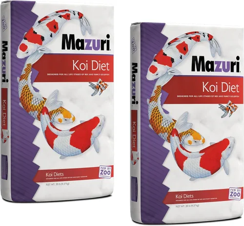 Vista 11 de Mazuri Koi Nuggets Flotantes para Estanque, Alimento Flotante para Peces Koi para Estanques (3.5 LB)