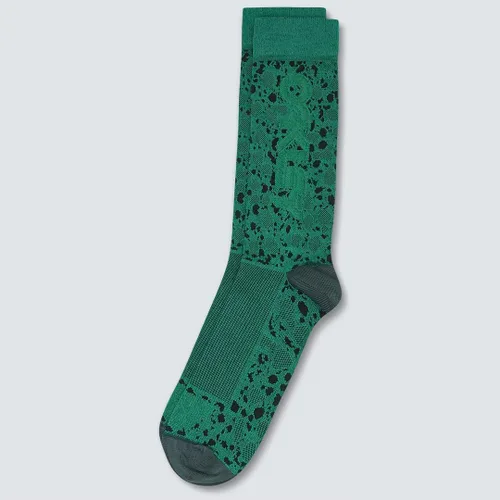 Vista 3 de Oakley Calcetines Maven MTB para hombre, rana verde, talla L de EE. UU