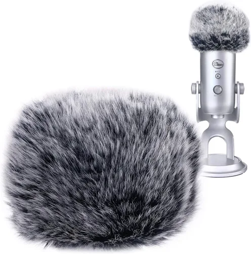 Vista 14 de YOUSHARES 2 piezas de filtro pop Blue Yeti para micrófono Blue Yeti, pantalla de espuma Yeti con gato muerto Blue Yeti cubierta de micrófono
