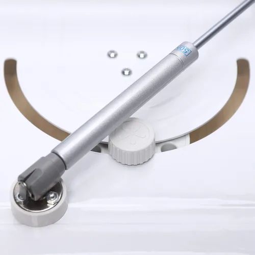 Vista 5 de Tabla de planchar retráctil, para guardar en el gabinete, fácil de instalar, 32.3 x 12.2 pulgadas, estación de planchado para el hogar, apartamento