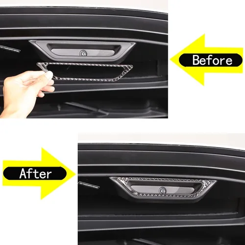 Vista 2 de Daeiclru Adhesivo de fibra de carbono real para compartimento de motor de automóvil, compatible con Corvette C8 Stingray 2020-2023, accesorios