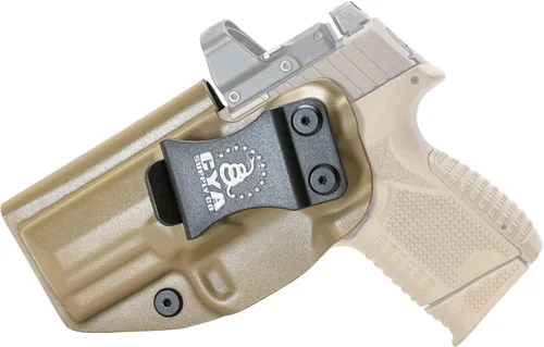 Vista 49 de CYA Supply Co. Funda para llevar armas dentro del cinturón, Base Optics Ready (Flat Dark Earth) Portador Oculto en la Pretina, IWB, Compañía