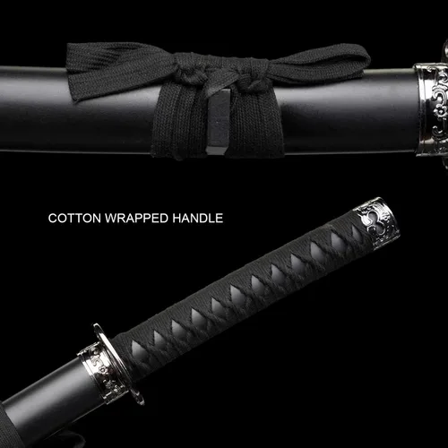 Vista 3 de PS 39.8 pulgadas Último Samurái Espada Japonesa Katana Honor Grabado En Vaina. Para Colección. Regalo, Uso de Práctica de Espada al Aire Libre