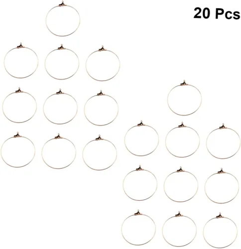 Vista 8 de 20 piezas de suministros de fabricación de joyas de acero inoxidable, ganchos de acero inoxidable, colgantes de acero inoxidable para tachuelas