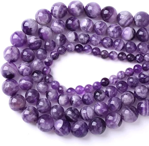 Vista 64 de 4MM 86 piezas Cuentas sueltas de piedra natural de amazonita calcedonia para hacer joyería DIY Pulsera Collar 1 hebra