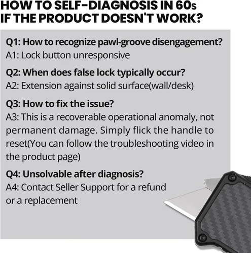 Vista 7 de TOPS HOME Cortador de caja de cuchillos utilitarios, cuchillo de bolsillo, cuchillo de afeitar de hoja de cambio, carcasa de aleación de aluminio, 5