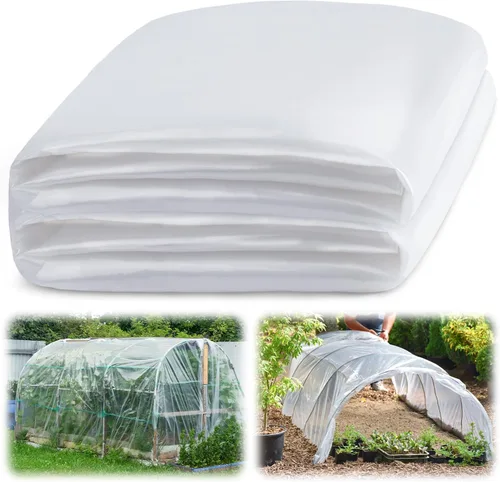 Vista 8 de Láminas de plástico transparente para invernaderos de 6 mil, película de plástico transparente para invernaderos, película de polietileno resistente