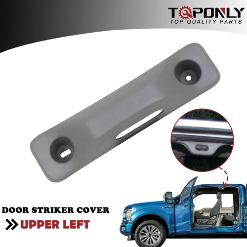 Vista 2 de TQPONLY Headliner - Cubierta superior izquierda para puerta lateral del conductor (gris) compatible con Ford F150 Lincoln Mark LT 2004-2008