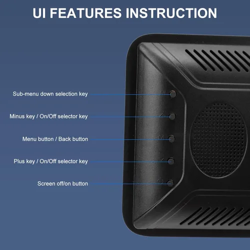 Vista 3 de High Definition 1080P Backup Camera System with 7-Inch Monitor for Trucks, Rearview Camera Kit