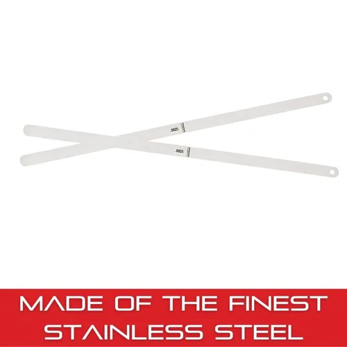 Vista 4 de Starrett Calibrador de espesor de acero templado o caldo con extremos redondeados - Ideal para carpinteros y mejoras para el hogar - 0.002 in