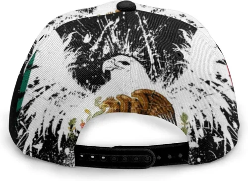 Vista 5 de Baseball Cap Men Women - Rainbow Tie Dye Adjustable 3D Printed Snapback Flat Bill Hip Hop Hat