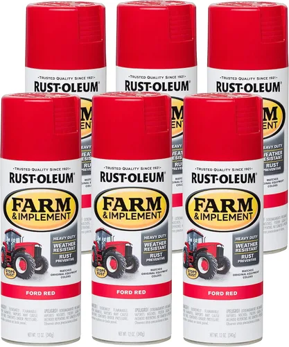 Vista 51 de Rust-Oleum Farm & Implement 280176 - Pintura esmaltada, galón, naranja (Allis Chalmers Orange)