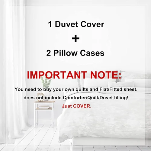 Vista 5 de Erosebridal Juego de ropa de cama Queen de 3 piezas, funda de edredón con estampado de mármol para adultos, funda de edredón abstracta con purpurina