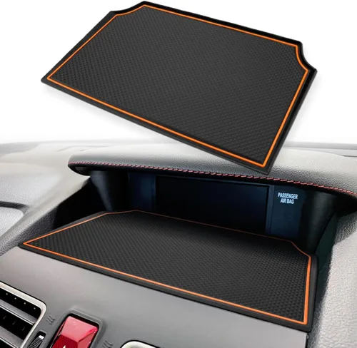 Vista 12 de Auovo Tapetes de Tablero Compatibles con Accesorios Subaru Crosstrek 2012-2017 Forester 2014-2018 XV Impreza 2012-2016 Funda de Silicona para Negro