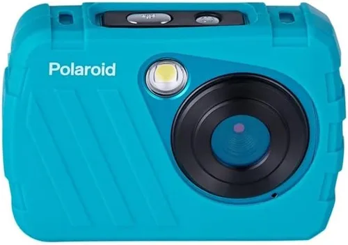 Vista 5 de Polaroid Cámara digital impermeable IS049 HD de 16MP, pantalla LCD de 2.4 "Cámara digital impermeable portátil de acción de mano, verde azulado