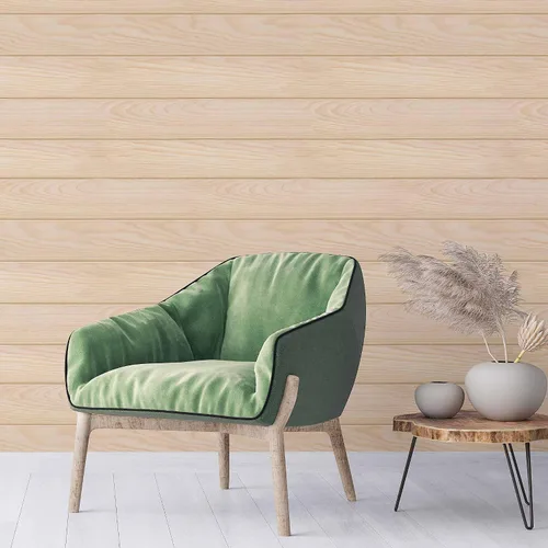 Vista 3 de SpeedWallpaper 5003 Shiplap - Papel tapiz removible de color beige