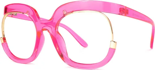 Vista 10 de VOOGLAM Marco de gafas cuadradas de gran tamaño con lente transparente para mujer Fredia OX739865