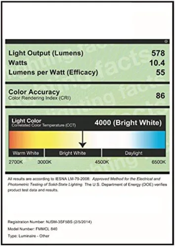 Vista 6 de Lithonia Lighting Luz de techo LED de montaje empotrable de 7 pulgadas con sensor de movimiento, 120 voltios, 10 vatios, clasificada para zonas