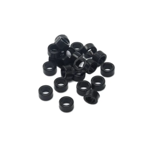 Código de Color Dental Anillo Banda Silicona Higienista Instrumento Código Anillos S/L Autoclavable 135ºC (S, Negro)