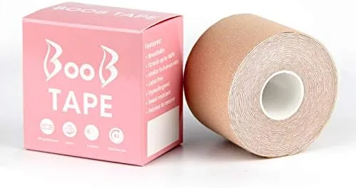 Vista 2 de Waterproof Breast Tape, Adhesive Bra Body Tape - Boob Tape for Lifting SmallLarge Breasts, A-E Cups