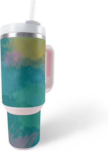 Vista 14 de MightySkins Skin - Vaso de vinilo compatible con Stanley The Quencher H2.0 FlowState de 40 onzas, mosaico de cebra, protectora, duradera y única