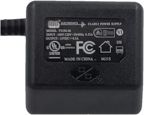 Vista 2 de American Water Solutions Clack Part V3186-06 - Cable de alimentación con transformador de 15 V CC