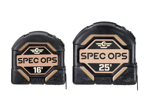 Vista 12 de Spec Ops Tools - Juego de herramientas de cinta métrica de 16 pies y 25 pies, hoja de doble cara de 1 pulgada, estuche compuesto de grado militar